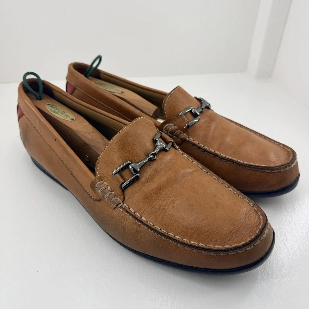 FootJoy FJ Club Casual Mens 11M Tan Leather Bit Loafers 79008 Slip On Shoes